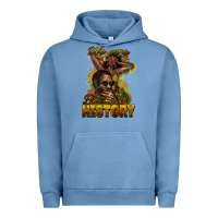 Pigment Pebble Blue We are Black History Urban Hoodie - HowdyJamesFarm