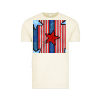 Vintage Arctic 4th of july stars and stripes seamless pattern Vintage Tee - BundleAndBundleShop