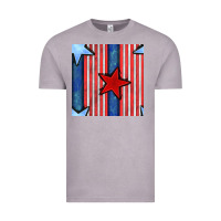Vintage Zinc 4th of july stars and stripes seamless pattern Vintage Tee - BundleAndBundleShop