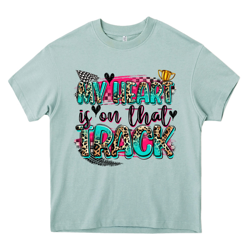 My Heart Is On That Track Heavy Core Tee by Zillion Design Studio | Teevron