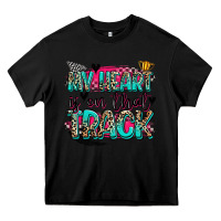 Black my heart is on that track Heavy Core Tee - Zillion Design Studio