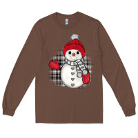 Chestnut grey christmas snowman Long Sleeve Tee - JahusDesignShop