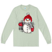 Matcha grey christmas snowman Long Sleeve Tee - JahusDesignShop