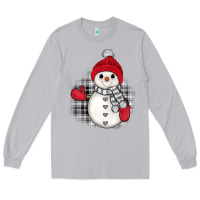 Moon Dust grey christmas snowman Long Sleeve Tee - JahusDesignShop
