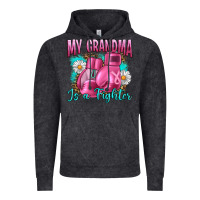 Vintage Black Breast Cancer My Grandma Is A Fighter Vintage Hoodie - Artiststas