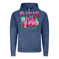 Vintage Denim Breast Cancer My Grandma Is A Fighter Vintage Hoodie - Artiststas
