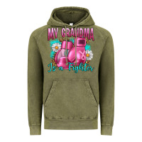 Vintage Olive Breast Cancer My Grandma Is A Fighter Vintage Hoodie - Artiststas