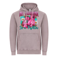 Vintage Zinc Breast Cancer My Grandma Is A Fighter Vintage Hoodie - Artiststas