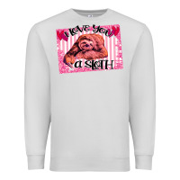 Dove Grey Valentine Sloth Premium Sweatshirt - Bettercallsaul