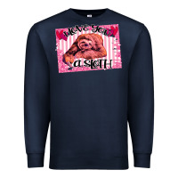 Navy Valentine Sloth Premium Sweatshirt - Bettercallsaul