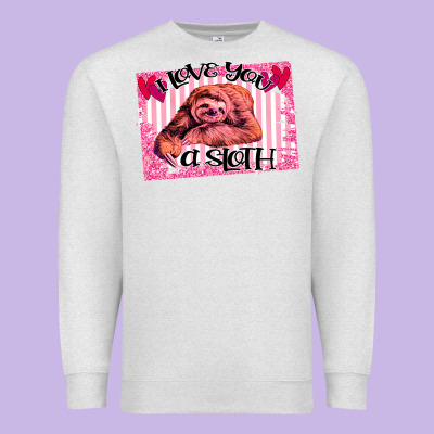 Valentine Sloth Premium Sweatshirt Designed By Bettercallsaul