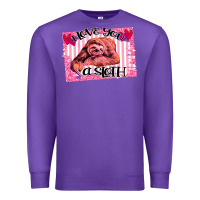 Purple Valentine Sloth Premium Sweatshirt - Bettercallsaul