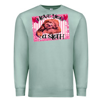 Seafoam Valentine Sloth Premium Sweatshirt - Bettercallsaul