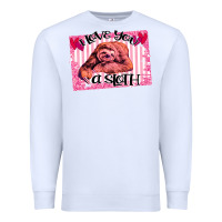 White Valentine Sloth Premium Sweatshirt - Bettercallsaul