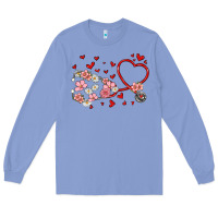 Colony Blue valentine's day stethoscope Long Sleeve Tee - MaliasSmallBusiness