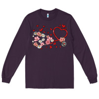 Plum valentine's day stethoscope Long Sleeve Tee - MaliasSmallBusiness