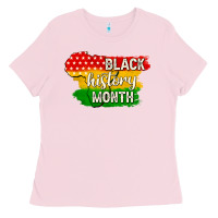 Bubblegum Pink black history month Ladies Tee - texasbilliewilder