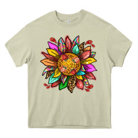 Mossy strawberry sunflower Heavy Core Tee - texasbilliewilder