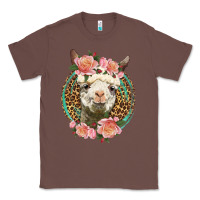 Chestnut western llama and roses Classic Tee - LillyAllenDesigns
