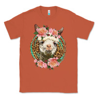 Copper western llama and roses Classic Tee - LillyAllenDesigns