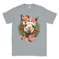 Heather Grey western llama and roses Classic Tee - LillyAllenDesigns