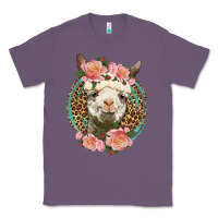 Lavender western llama and roses Classic Tee - LillyAllenDesigns