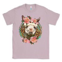 Lilac western llama and roses Classic Tee - LillyAllenDesigns