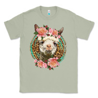 Matcha western llama and roses Classic Tee - LillyAllenDesigns