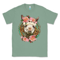 Sage western llama and roses Classic Tee - LillyAllenDesigns