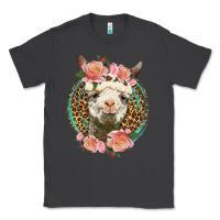 Smoke western llama and roses Classic Tee - LillyAllenDesigns
