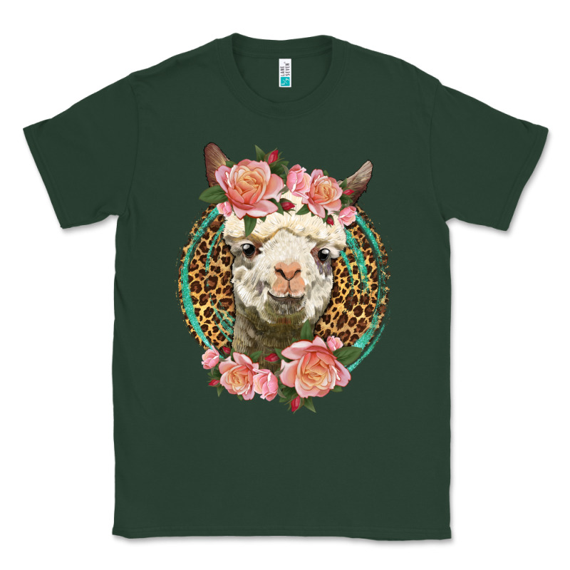 Western Llama And Roses Classic Tee by LillyAllenDesigns | Teevron