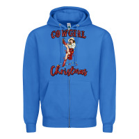 True Royal cowgirl christmas Zipper Hoodie - MaliasSmallBusiness