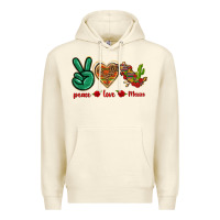 Sandshell Peace Love Mexico Premium Hoodie - texasbilliewilder