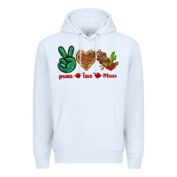 White Peace Love Mexico Premium Hoodie - texasbilliewilder