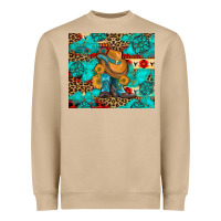 Mushroom cowboy boots with turquoise and aztec Heavyweight Sweatshirt - Artiststas