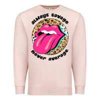 Pale Pink Always savage never average Premium Sweatshirt - Bettercallsaul