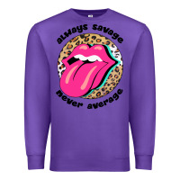 Purple Always savage never average Premium Sweatshirt - Bettercallsaul
