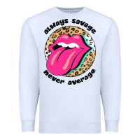 White Always savage never average Premium Sweatshirt - Bettercallsaul