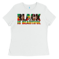 White black is beautiful juneteenth Ladies Tee - texasbilliewilder