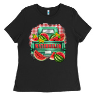 Black watermelon truck Ladies Tee - Zillion Design Studio
