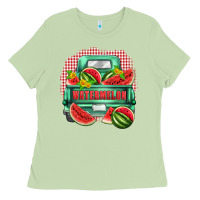 Matcha watermelon truck Ladies Tee - Zillion Design Studio