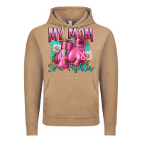 Vintage Coffee Breast Cancer My Mom Is A Fighter Vintage Hoodie - Artiststas