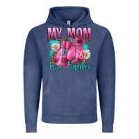 Vintage Denim Breast Cancer My Mom Is A Fighter Vintage Hoodie - Artiststas