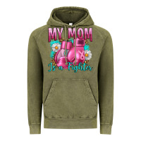 Vintage Olive Breast Cancer My Mom Is A Fighter Vintage Hoodie - Artiststas