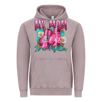 Vintage Zinc Breast Cancer My Mom Is A Fighter Vintage Hoodie - Artiststas
