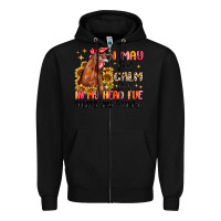 Black i may look calm but in my head i've pecked you Zipper Hoodie - MaliasSmallBusiness