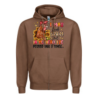 Chestnut i may look calm but in my head i've pecked you Zipper Hoodie - MaliasSmallBusiness
