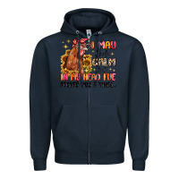 Navy i may look calm but in my head i've pecked you Zipper Hoodie - MaliasSmallBusiness