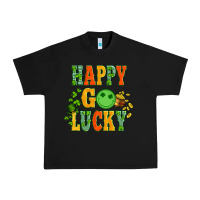 Black happy go lucky  with coin and shamrock Urban Heavy Tee - Artiststas
