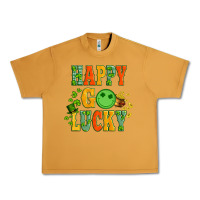 Peanut Butter happy go lucky  with coin and shamrock Urban Heavy Tee - Artiststas